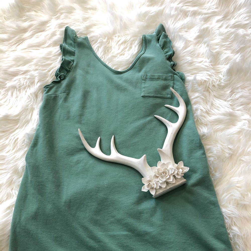 Ces Femme Dress Green Medium with Side Pockets